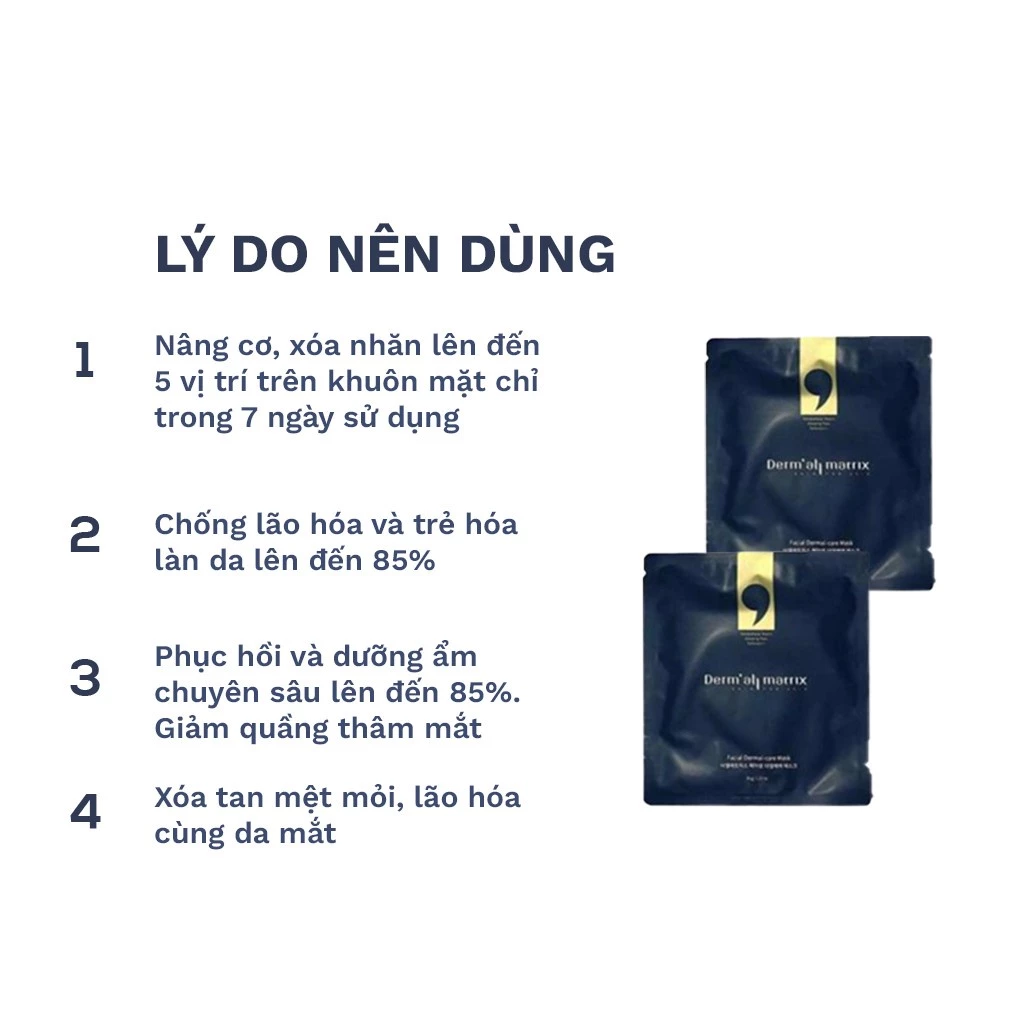 Mặt Nạ Derm All Matrix Dưỡng Trắng, Nâng Cơ, Cấp Nước Tức Thời - Ảnh 4