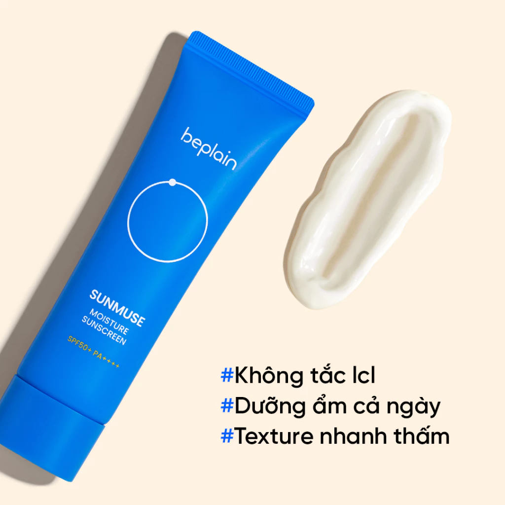 Kem Chống Nắng BEPLAIN Sunmuse SPF 50+ PA++++ Sunscreen Công Thức Thuần Chay Dịu Nhẹ - Ảnh 4