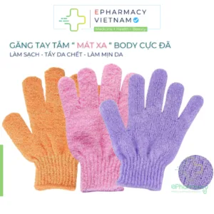 Găng Tay Tắm Tẩy Da Chết ePharmacy - Găng Tay Tẩy Tế Bào Chết Cho Cơ Thể Bằng Vải Nylon