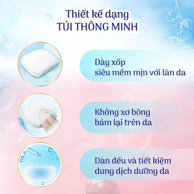 Bông tẩy trang SILCOT Nhật Bản Cao Cấp XANH LÁ 66 miếng - Ảnh 4