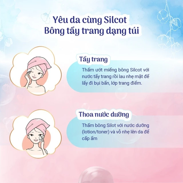 Bông tẩy trang SILCOT Nhật Bản Cao Cấp XANH LÁ 66 miếng - Ảnh 5