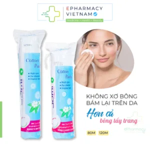 Bông Tẩy Trang JOMI Cotton Pad 100% Cotton Tự Nhiên Siêu Thấm, Siêu Mịn, Không Gây Xơ