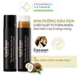 Son Dưỡng COCOON Dầu Dừa Bến Tre Coconut Lip Balm Giúp Dưỡng Môi Mềm Mại, Căng Mọng 5G