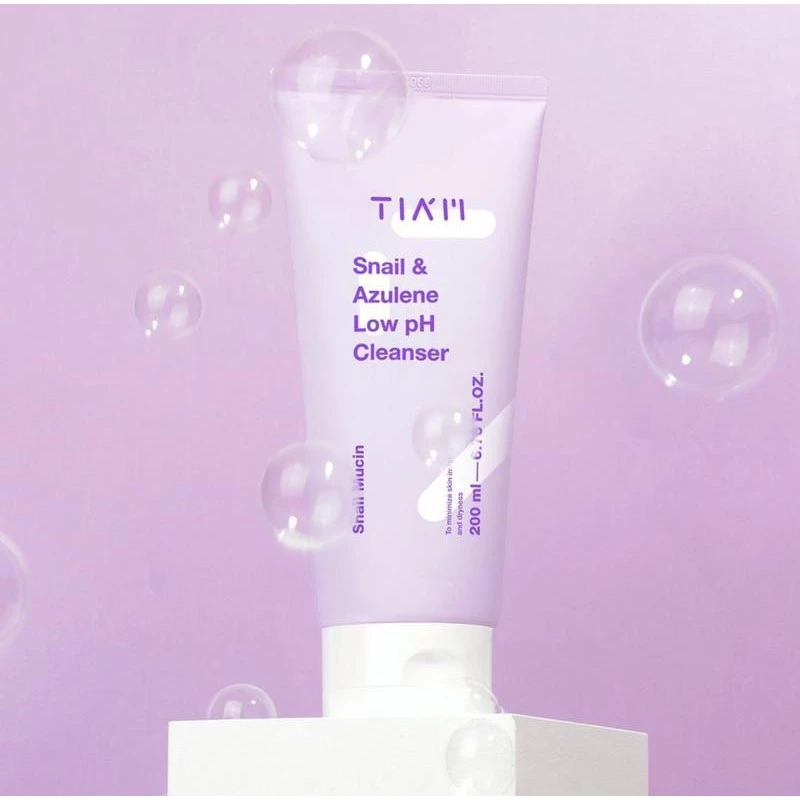 Gel Rửa Mặt TIAM Snail & Azulene Low PH Cleanser Làm Sạch Dịu Nhẹ Cho Làn Da 200ml - Ảnh 7