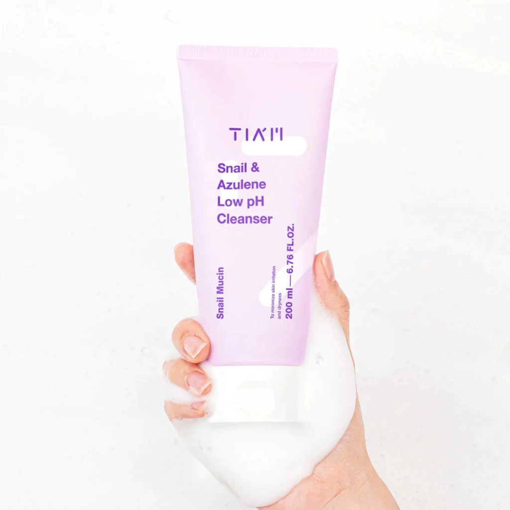 Gel Rửa Mặt TIAM Snail & Azulene Low PH Cleanser Làm Sạch Dịu Nhẹ Cho Làn Da 200ml - Ảnh 6
