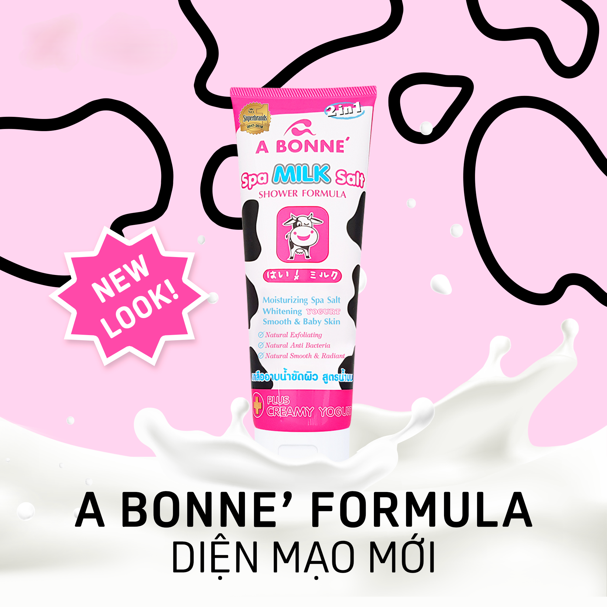 Muối Tắm Tẩy Tế Bào Chết ABONNE Spa Milk Salt Làm Trắng, Mềm Mịn Cho Da Dạng Tuýp 350G - Ảnh 4