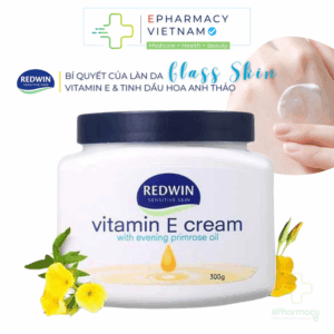 Kem dưỡng ẩm REDWIN VITAMIN E CREAM [300g] - Kem dưỡng da Redwin mềm mại, ẩm mịn